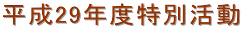 平成29年度特別活動
